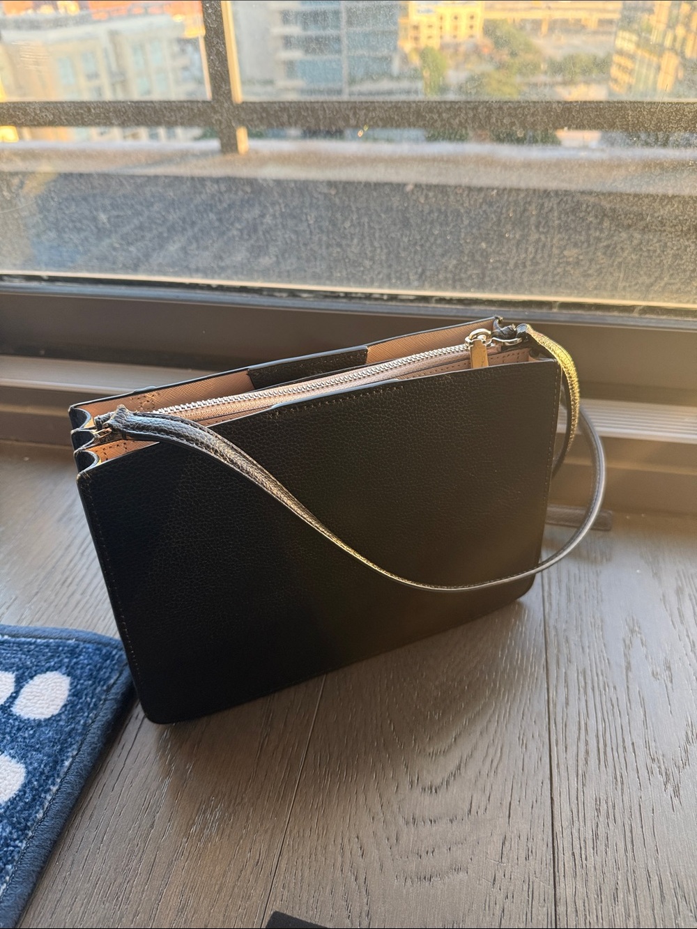 Kate Spade New York Eva Triple Gusset Crossbody Black - Picture 6 of 9